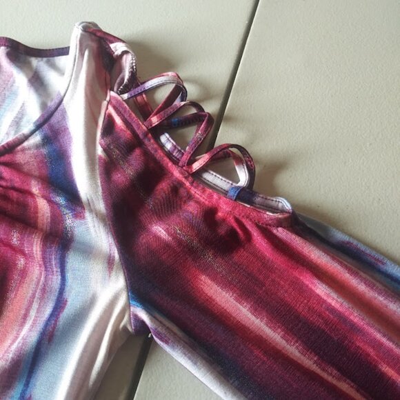 Jennifer Lopez multicolored striped XS women's striped blouse - Picture 7 of 13